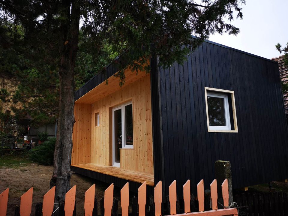 Casa móvel preparada para o inverno