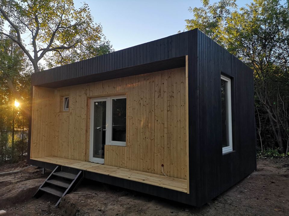 Casa móvel preparada para o inverno