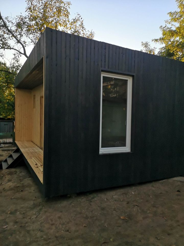 Casa móvel preparada para o inverno