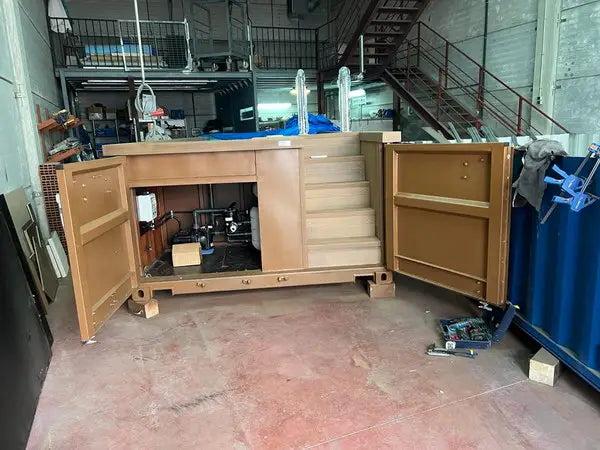 PISCINAS COM RECIPIENTES DE 20 PÉS