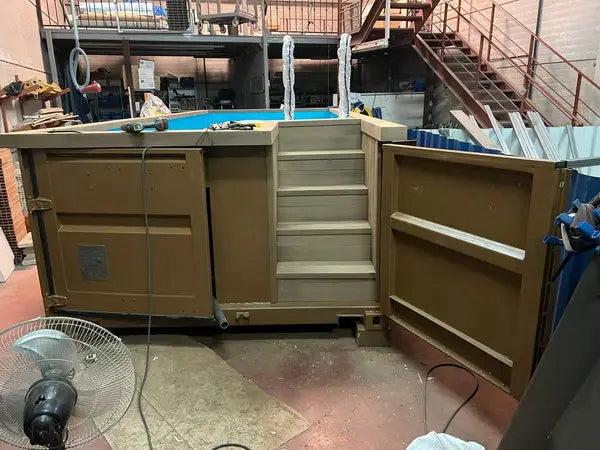 PISCINAS COM RECIPIENTES DE 20 PÉS