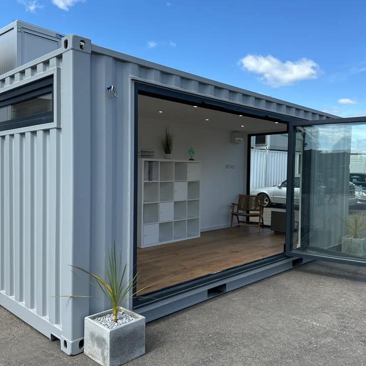 Escritório de Jardim 20x8ft CONVERSÃO DE RECIPIENTE DE TRANSPORTE PERSONALIZADO | Edifício Portátil