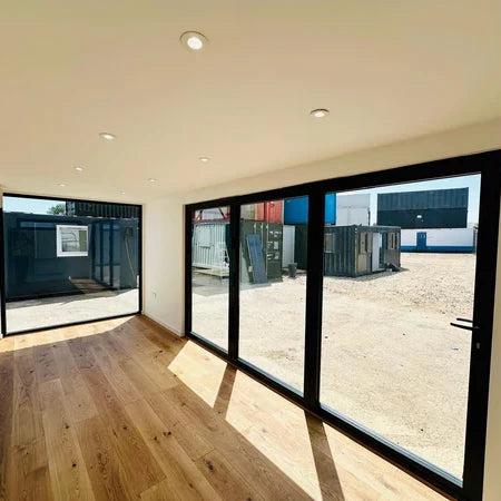 Escritório de Jardim 20x8ft CONVERSÃO DE RECIPIENTE DE TRANSPORTE PERSONALIZADO | Edifício Portátil