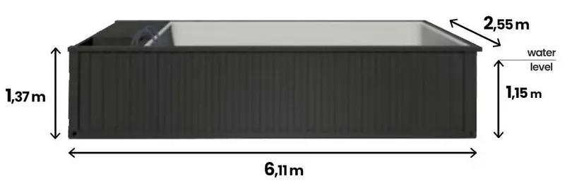 CONTENTOR DE PISCINA PREMIUM