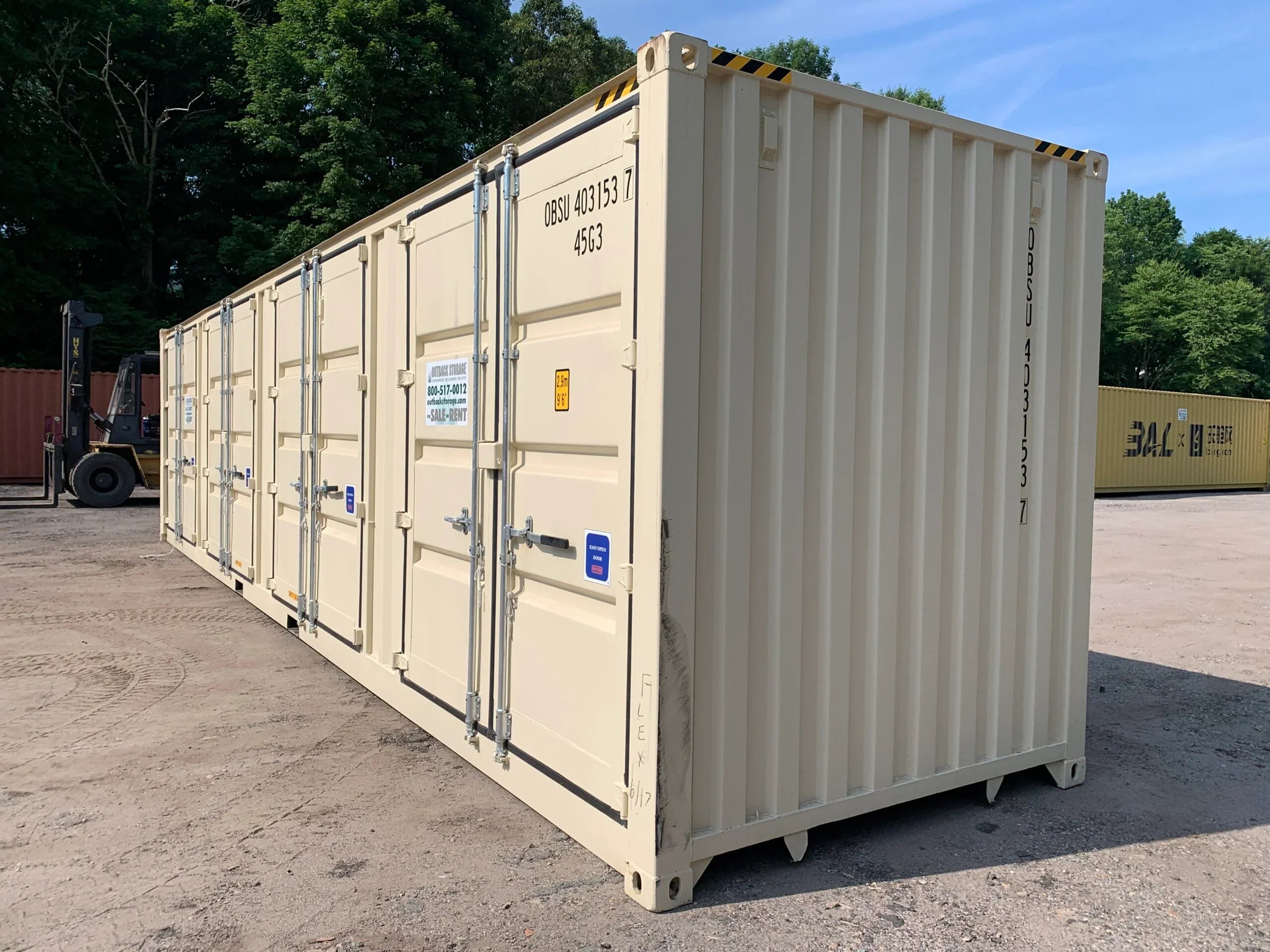 Nuevo *Cubo alto**CUATRO PUERTAS ABIERTAS LATERALES** Contenedor de transporte/almacenaje - Estanco al viento y al agua - BEIGE