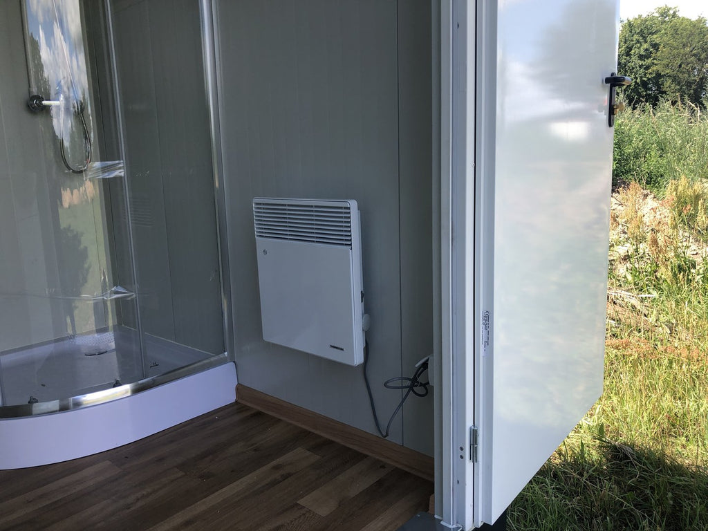 Contentor sanitário - sanita + duche + cisterna