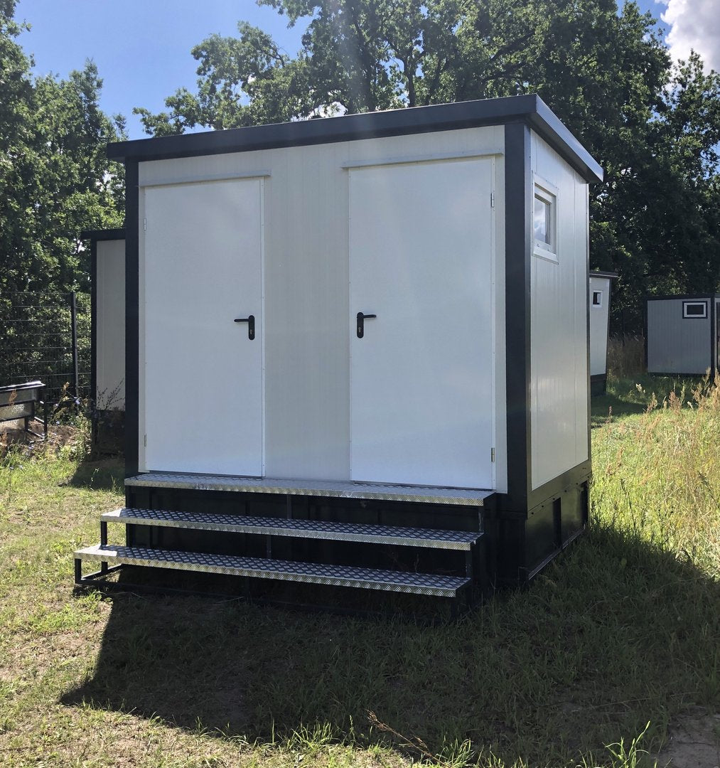 Contentor sanitário - sanita + duche + cisterna