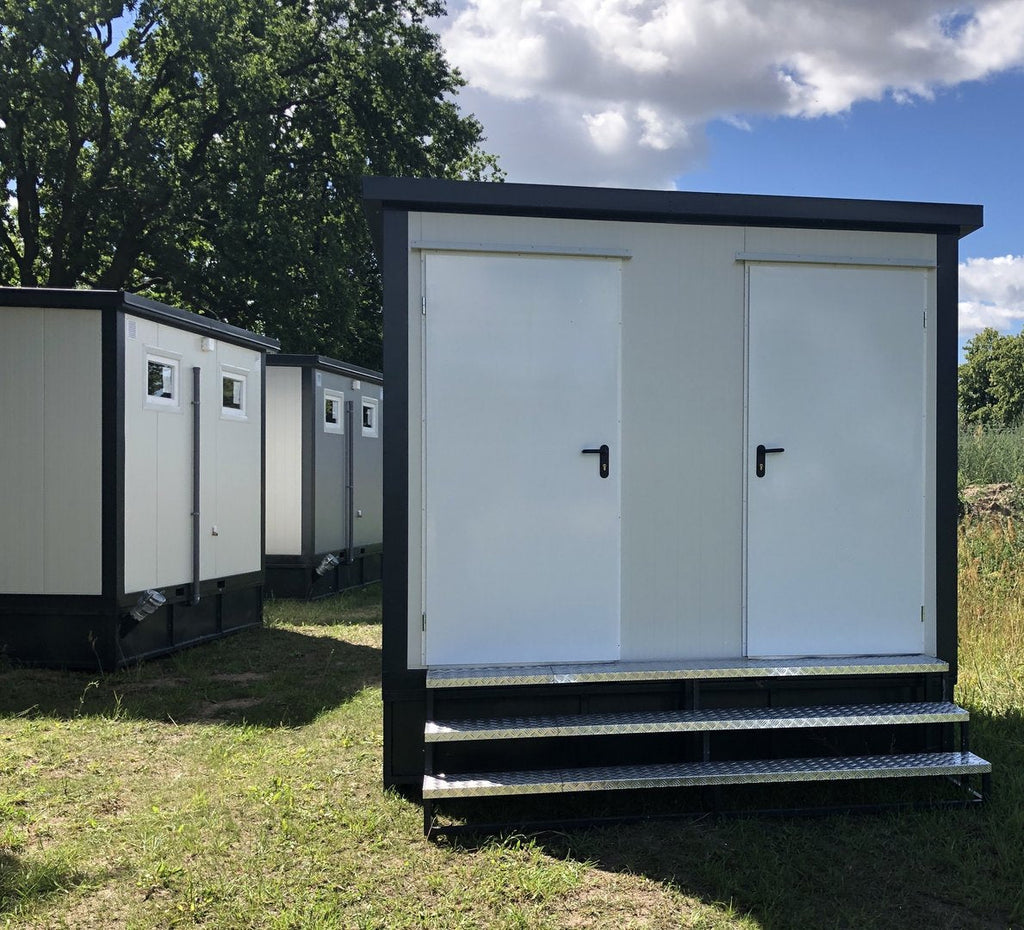 Contentor sanitário - sanita + duche + cisterna