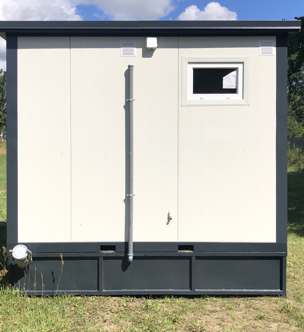 Contentor sanitário - sanita + duche + cisterna