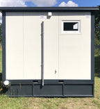 Contentor sanitário - sanita + duche + cisterna