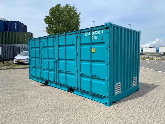 NOVO RECIPIENTE MARÍTIMO 20 PÉS COM LATERAIS ABERTAS (IVA INCLUÍDO)