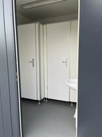 Contentor sanitário D/H de 20 pés/compartimento para cadeira de rodas