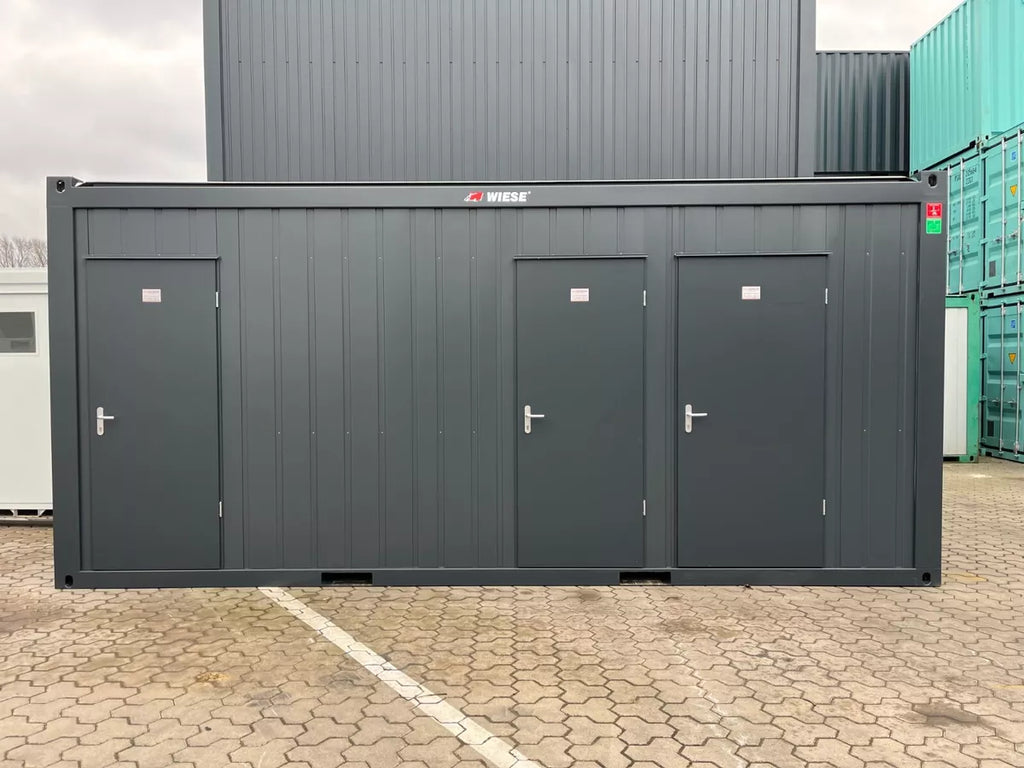 Contentor sanitário D/H de 20 pés/compartimento para cadeira de rodas