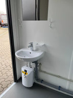 Contentor sanitário D/H de 20 pés/compartimento para cadeira de rodas